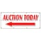 Signmission AUCTION TODAY WITH LEFT ARROW BANNER SIGN antiques jewelry estate B-96 Auction Today Left Arrow - alternate 1